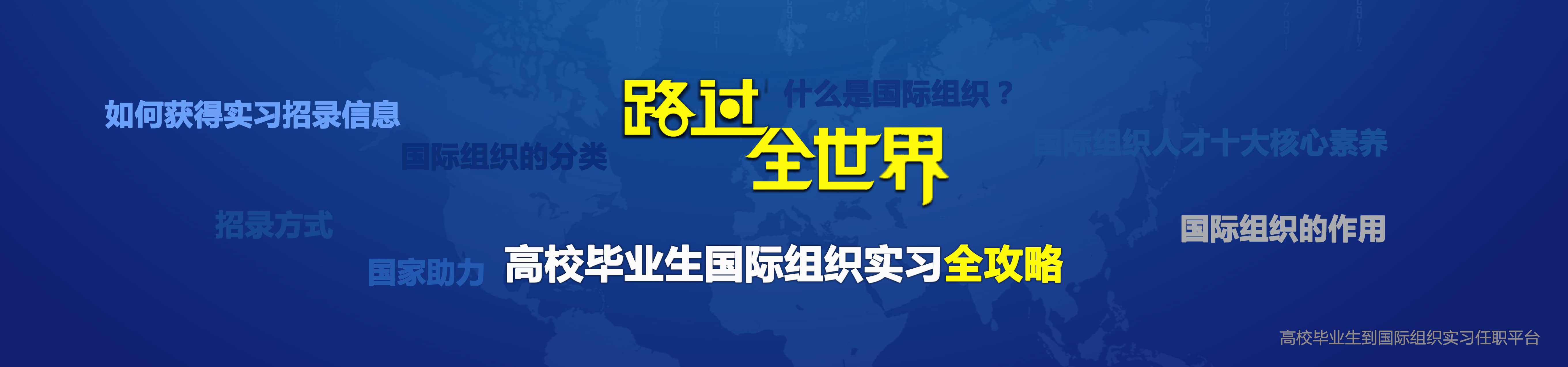 高校毕业生到国际组织实习任职信息服务平台